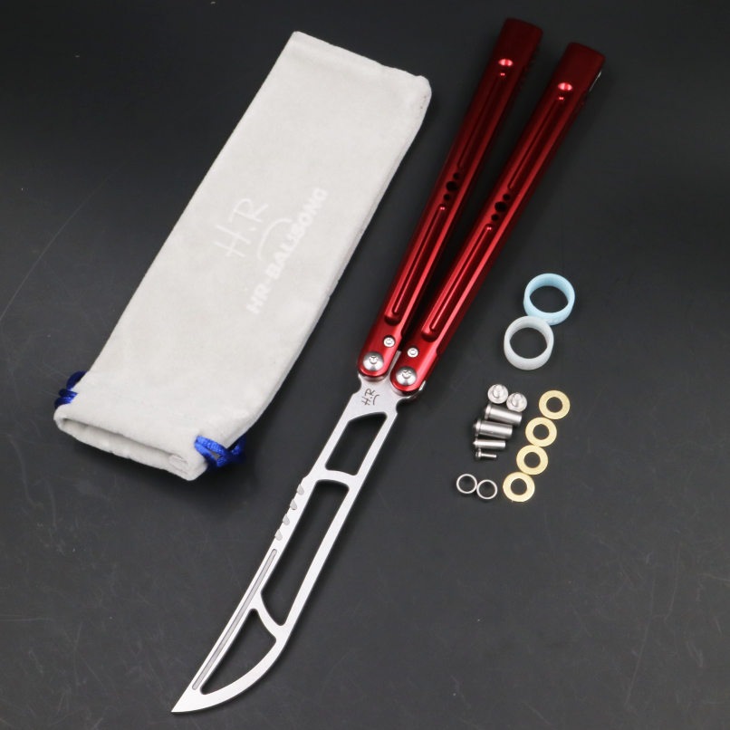 7 Series Aluminum Handle, Unbladed Butterfly Knife, Good Man Killer Killer Glass Sound, Novice and Beginner Play