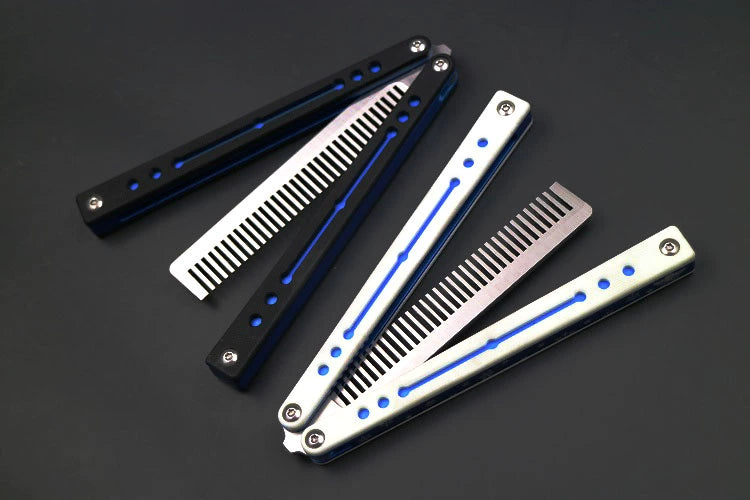 Nautilus, High-end Integrated Aluminum Handle Butterfly Knife, Shaft Sleeve Structure CNC Machining, Throwing Knife Practice Knife Without Cutting Edge