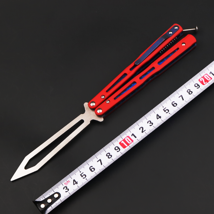 THEONE high-end titanium alloy 51 bushing structure CNC numerical control machining, butterfly knife throwing knife without cutting