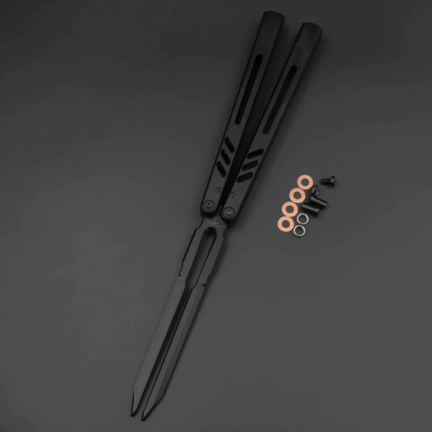 8801V3 Tuning Fork Folding Knife REP Butterfly Fancy AB Novice Practice Entry Toy Knife Unbladed