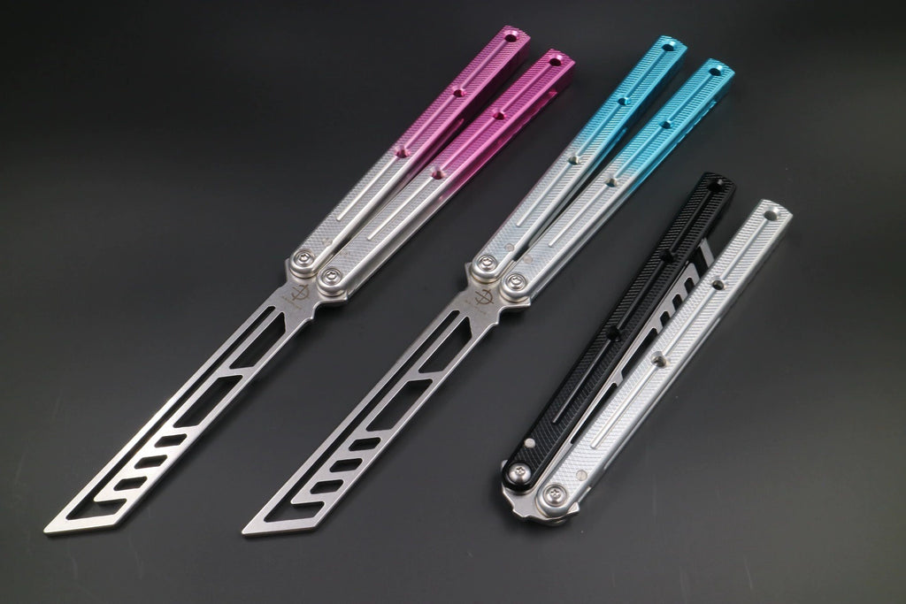 Boundless Siren, Unbladed Butterfly Knife, Non-slip Integrated Aluminum Alloy Handle, Swing Knife Practice Knife, Fancy Tools
