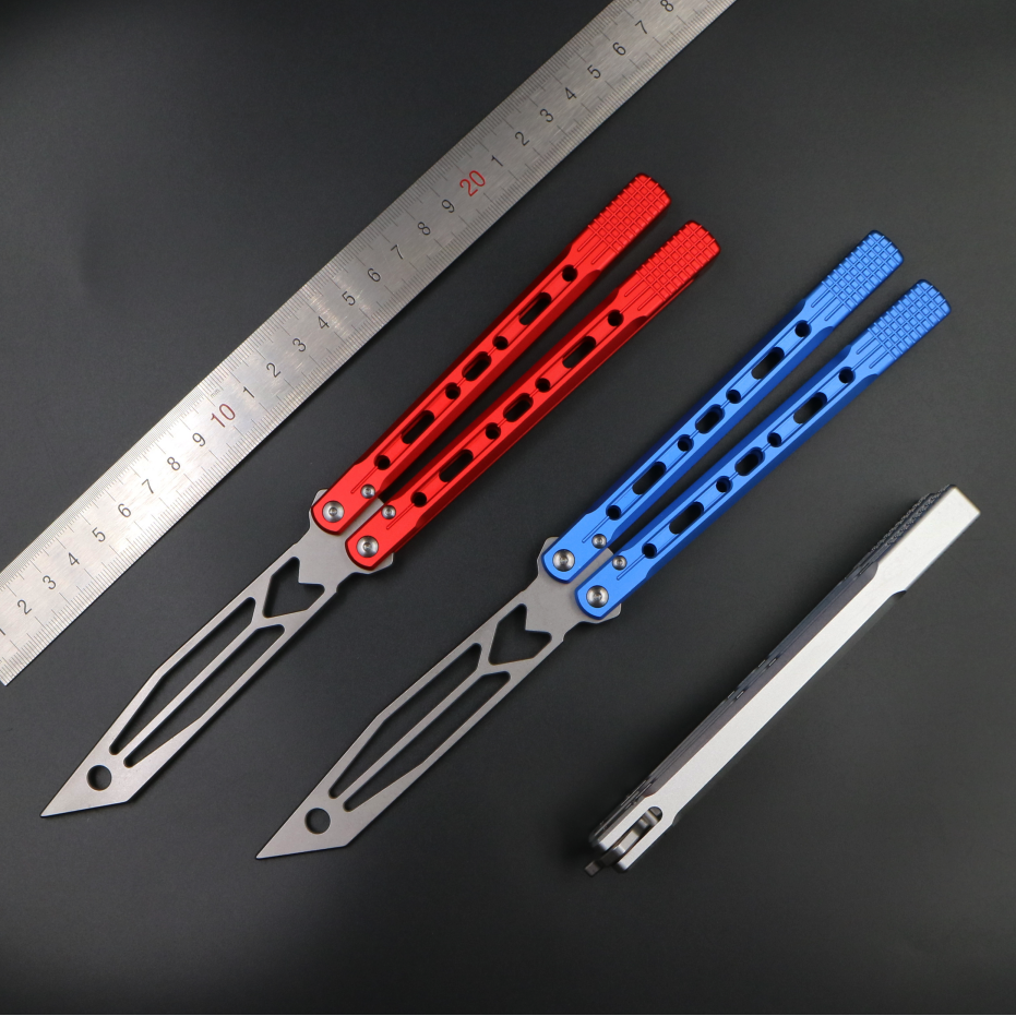 Dark Arrow, Aluminum Alloy Integrated Handle, Light Feel, Shaft Sleeve Structure, Oil Storage Positioning Shaft, Butterfly Knife, Unbladed Blade