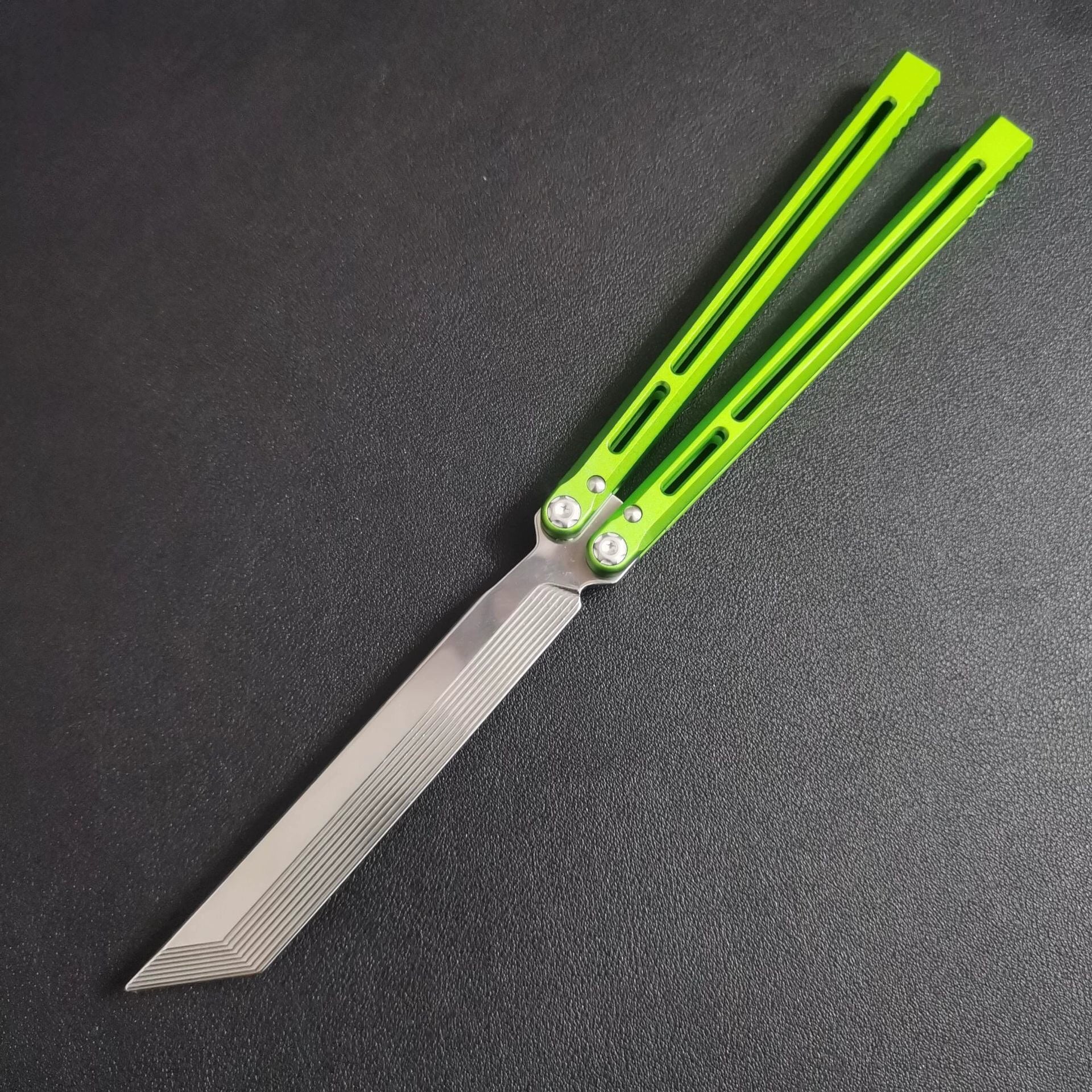 Telesto V2 Butterfly Knife Aluminum Handle Practice Training Knife Shake Knife