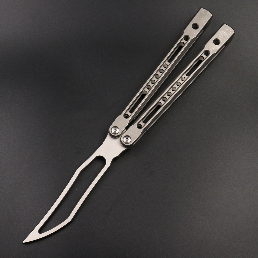 JK Emperor, Titanium Alloy Integrated Hollow Handle, High-end Shaft Sleeve, Oil Storage Positioning Shaft, Butterfly Knife Throwing