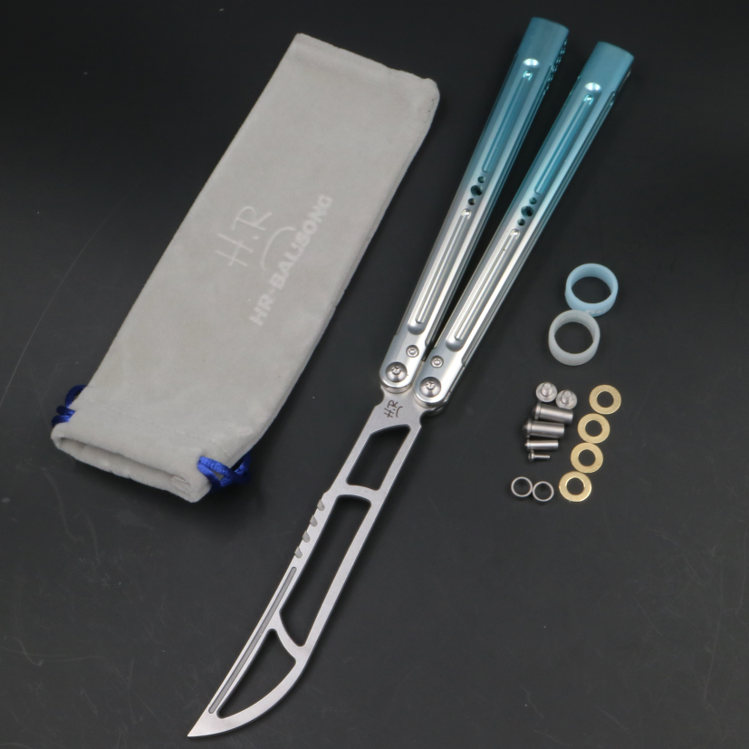 7 Series Aluminum Handle, Unbladed Butterfly Knife, Good Man Killer Killer Glass Sound, Novice and Beginner Play