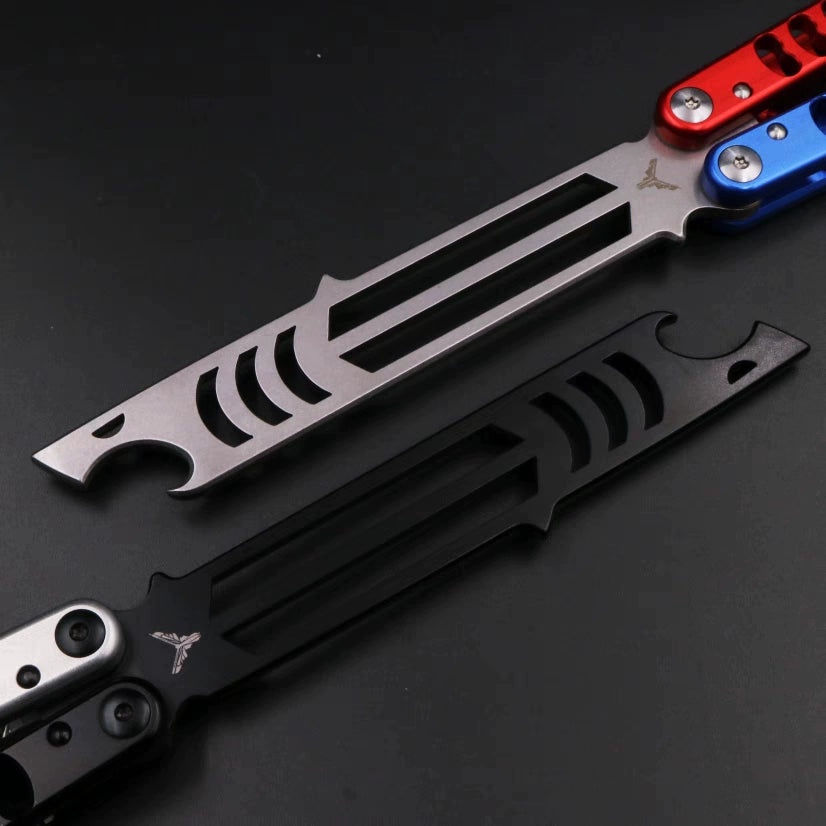 Great Shark, Butterfly Knife, Bottle Opener, Fancy Flick Knife, Unbladed.