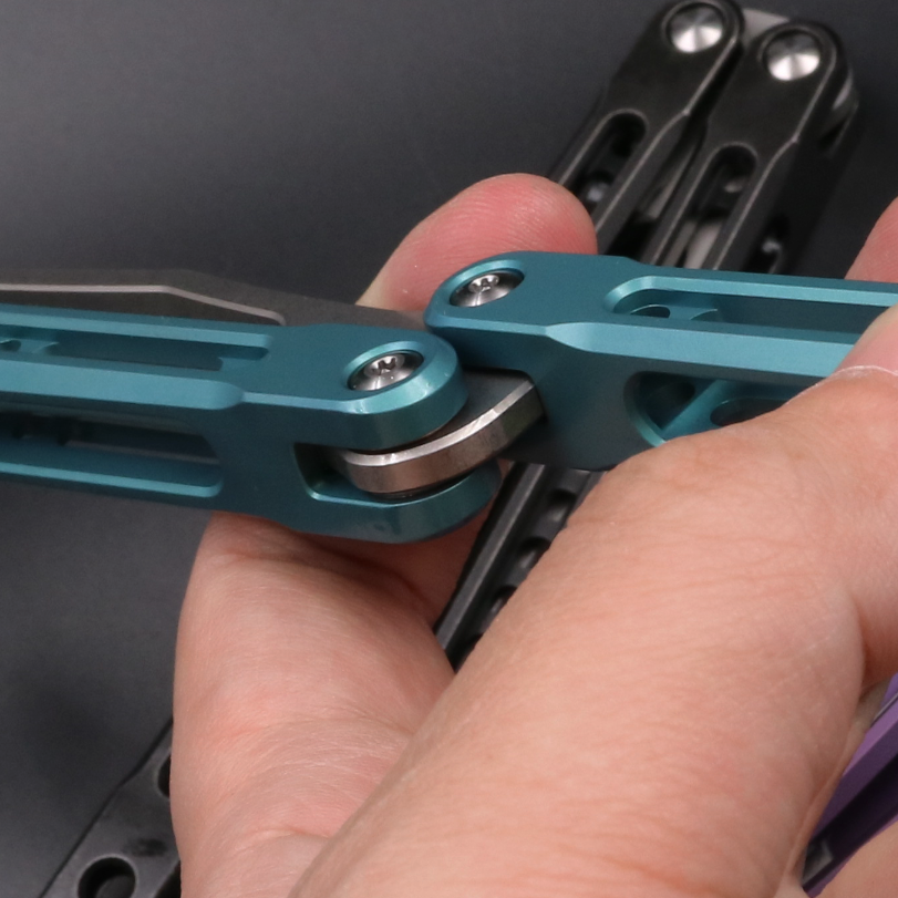 JK Emperor, Titanium Alloy Integrated Hollow Handle, High-end Shaft Sleeve, Oil Storage Positioning Shaft, Butterfly Knife Throwing