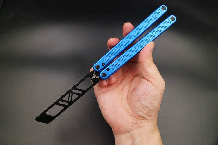 Arctic Circle, High-end Integrated Aluminum Handle Butterfly Knife CNC Seiko, Shaft Sleeve Structure, Throwing Knife Practice Knife Without Cutting Edge