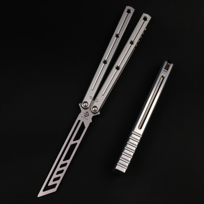 Boundless Siren, Unbladed Butterfly Knife, Non-slip Integrated Aluminum Alloy Handle, Swing Knife Practice Knife, Fancy Tools