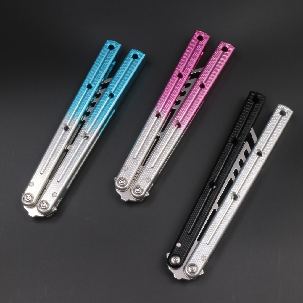 Boundless Siren, Unbladed Butterfly Knife, Non-slip Integrated Aluminum Alloy Handle, Swing Knife Practice Knife, Fancy Tools