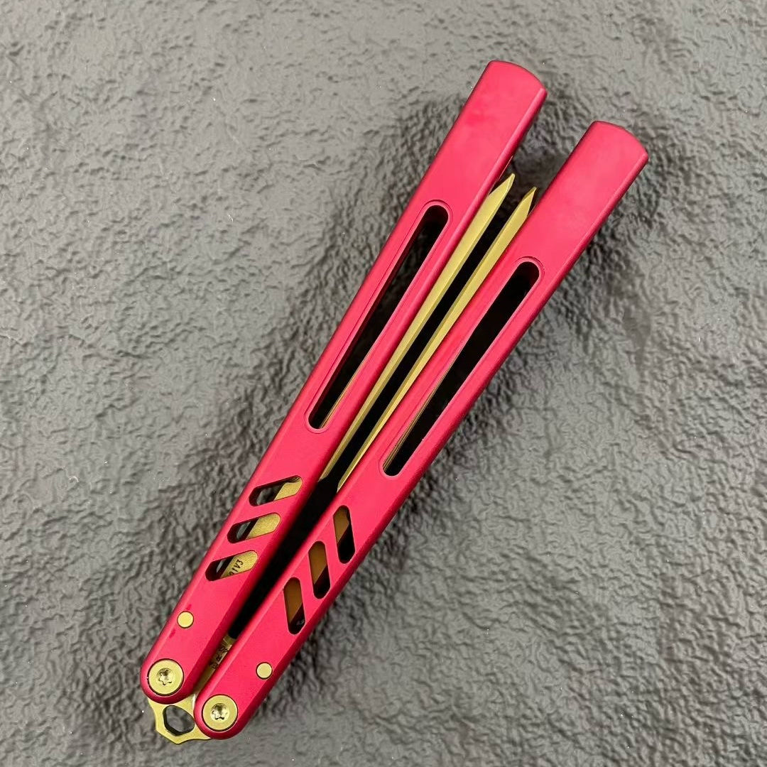Aluminum Handle Tuning Fork Blade, Butterfly Knife Practice Knife