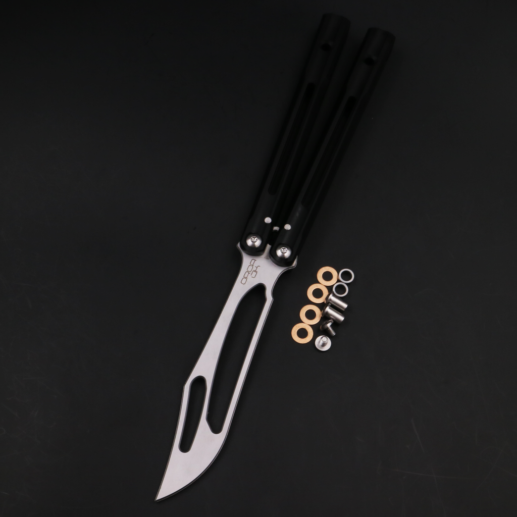 Ban Yu Aluminum Whale, Seven Series Aluminum, Unbladed Butterfly Knife, Glass Sound, Beginner Safety Decompression Finger Limit