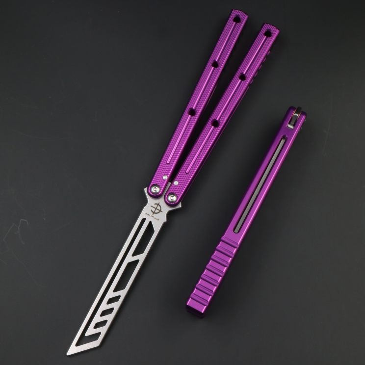 Boundless Siren, Unbladed Butterfly Knife, Non-slip Integrated Aluminum Alloy Handle, Swing Knife Practice Knife, Fancy Tools