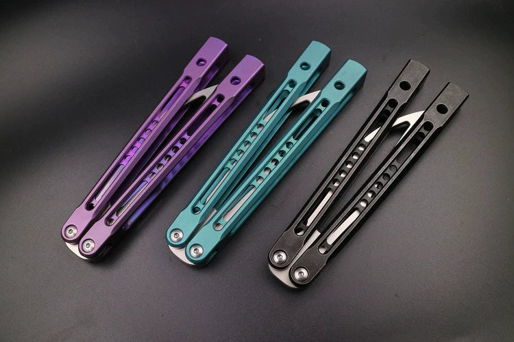 JK Emperor, Titanium Alloy Integrated Hollow Handle, High-end Shaft Sleeve, Oil Storage Positioning Shaft, Butterfly Knife Throwing