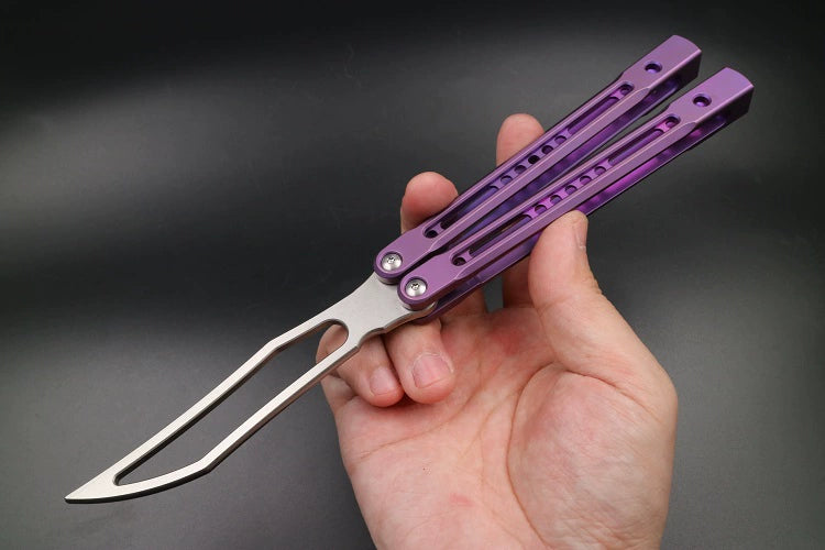 JK Emperor, Titanium Alloy Integrated Hollow Handle, High-end Shaft Sleeve, Oil Storage Positioning Shaft, Butterfly Knife Throwing