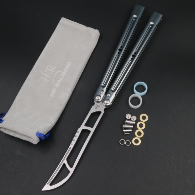 7 Series Aluminum Handle, Unbladed Butterfly Knife, Good Man Killer Killer Glass Sound, Novice and Beginner Play