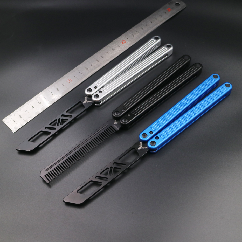 Arctic Circle, High-end Integrated Aluminum Handle Butterfly Knife CNC Seiko, Shaft Sleeve Structure, Throwing Knife Practice Knife Without Cutting Edge