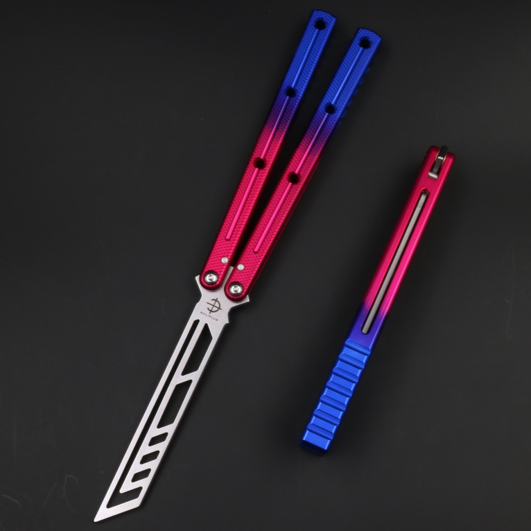 Boundless Siren, Unbladed Butterfly Knife, Non-slip Integrated Aluminum Alloy Handle, Swing Knife Practice Knife, Fancy Tools