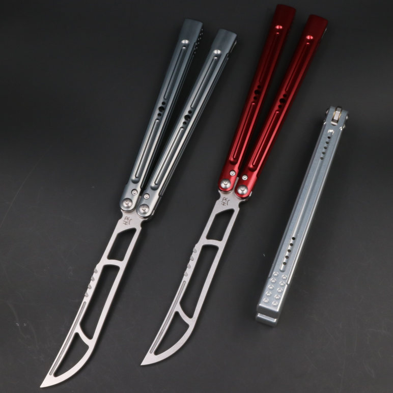 7 Series Aluminum Handle, Unbladed Butterfly Knife, Good Man Killer Killer Glass Sound, Novice and Beginner Play