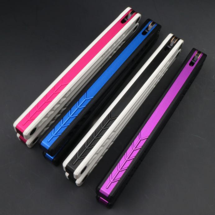 Ethereum G10 Aluminum Handle Butterfly Knife, Bushing Structure CNC Seiko, Throwing Knife Practice Knife Without Cutting Edge