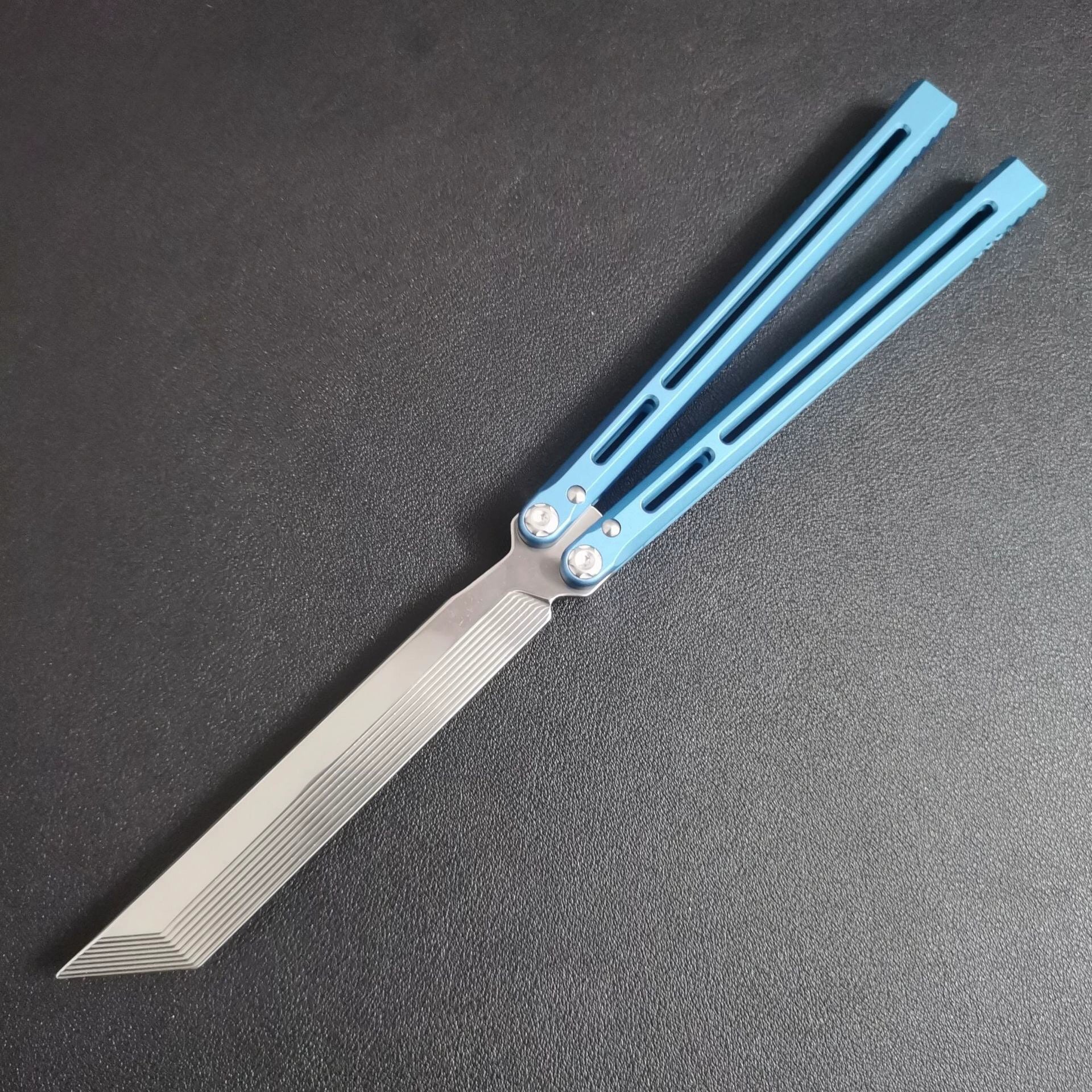 Telesto V2 Butterfly Knife Aluminum Handle Practice Training Knife Shake Knife