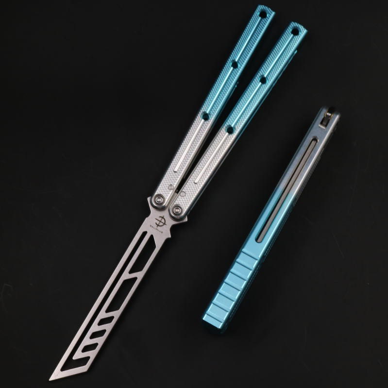 Boundless Siren, Unbladed Butterfly Knife, Non-slip Integrated Aluminum Alloy Handle, Swing Knife Practice Knife, Fancy Tools