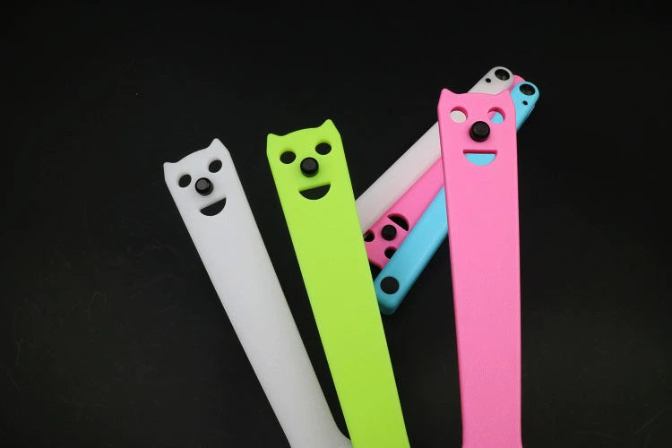 Apocalypse Squid, All Plastic Safety Fancy Butterfly Knife Practice Knife, Luminous, with Counterweight, Unbladed