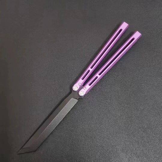 Telesto V2 Butterfly Knife Aluminum Handle Practice Training Knife Shake Knife