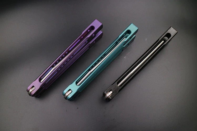 JK Emperor, Titanium Alloy Integrated Hollow Handle, High-end Shaft Sleeve, Oil Storage Positioning Shaft, Butterfly Knife Throwing