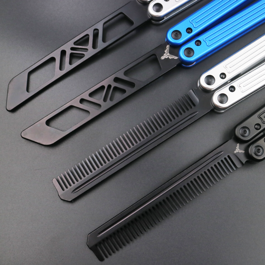 Arctic Circle, High-end Integrated Aluminum Handle Butterfly Knife CNC Seiko, Shaft Sleeve Structure, Throwing Knife Practice Knife Without Cutting Edge