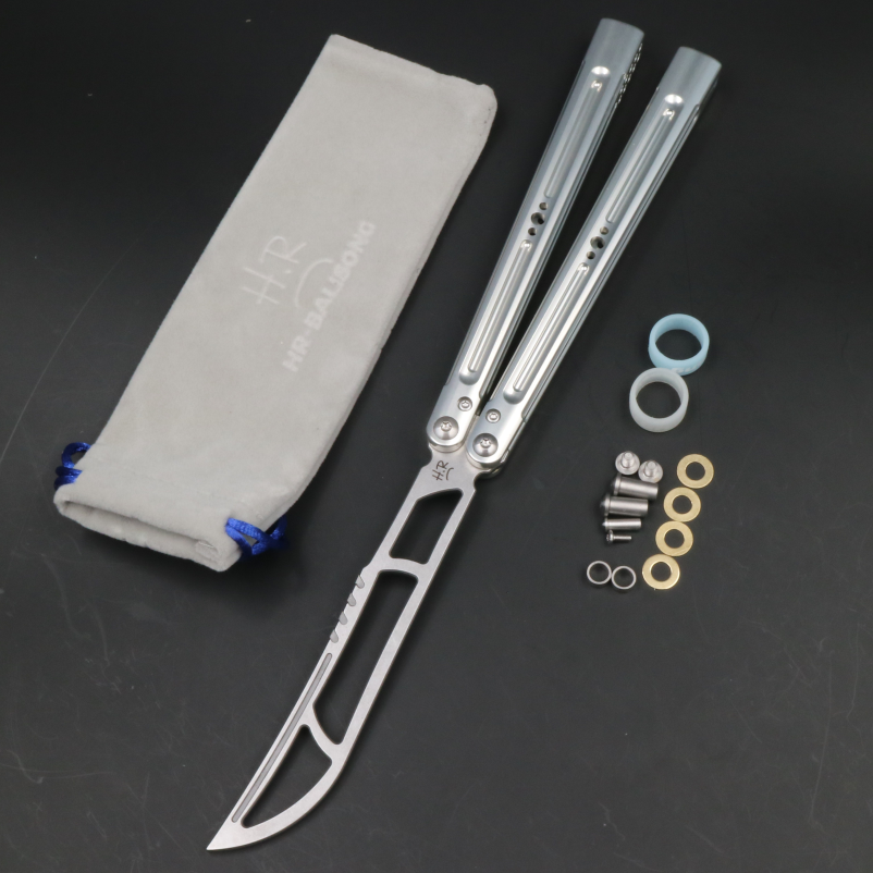 7 Series Aluminum Handle, Unbladed Butterfly Knife, Good Man Killer Killer Glass Sound, Novice and Beginner Play