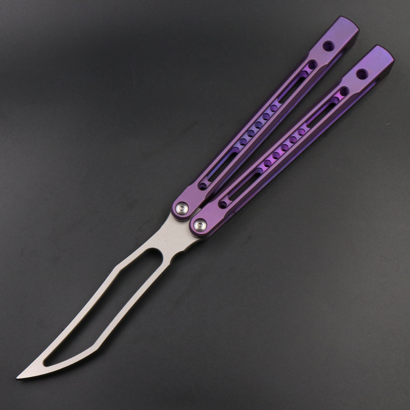 JK Emperor, Titanium Alloy Integrated Hollow Handle, High-end Shaft Sleeve, Oil Storage Positioning Shaft, Butterfly Knife Throwing