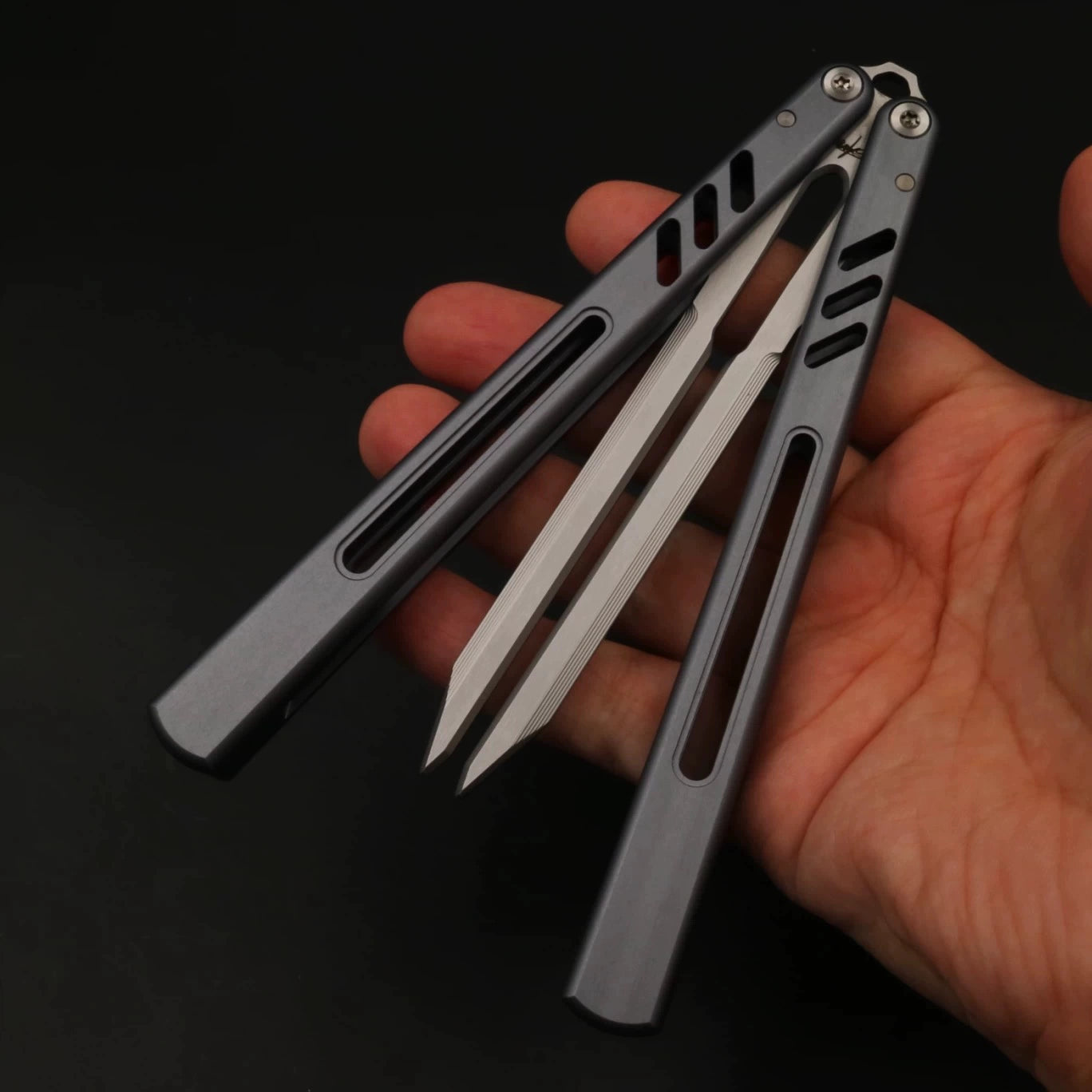 8801V3 Tuning Fork Folding Knife REP Butterfly Fancy AB Novice Practice Entry Toy Knife Unbladed