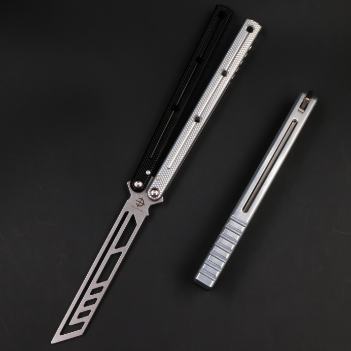 Boundless Siren, Unbladed Butterfly Knife, Non-slip Integrated Aluminum Alloy Handle, Swing Knife Practice Knife, Fancy Tools