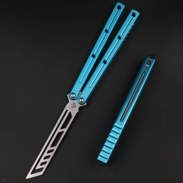 Boundless Siren, Unbladed Butterfly Knife, Non-slip Integrated Aluminum Alloy Handle, Swing Knife Practice Knife, Fancy Tools