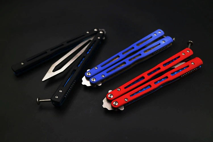 THEONE high-end titanium alloy 51 bushing structure CNC numerical control machining, butterfly knife throwing knife without cutting