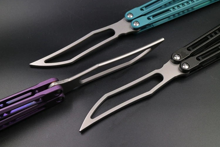 JK Emperor, Titanium Alloy Integrated Hollow Handle, High-end Shaft Sleeve, Oil Storage Positioning Shaft, Butterfly Knife Throwing