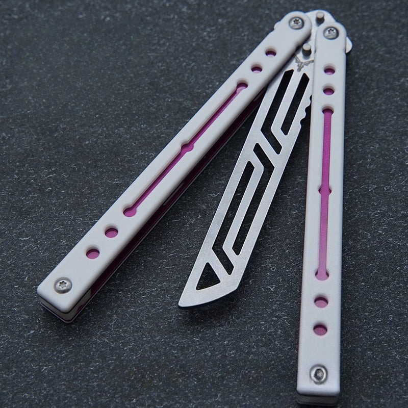 Steel Nautilus, Luminous Counterweight, Bushing Screw, Unbladed Practice Knife