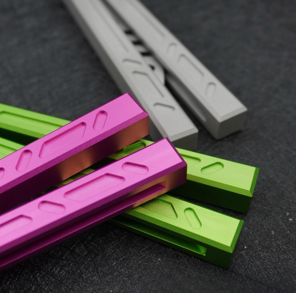 Butterfly Knife Seven Series Integrated Aluminum Handle Butterfly Knife Fancy Unopened Blade