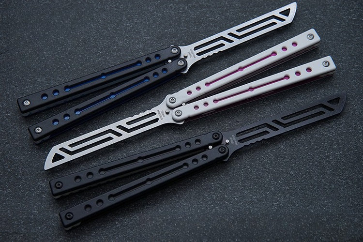 Steel Nautilus, Luminous Counterweight, Bushing Screw, Unbladed Practice Knife