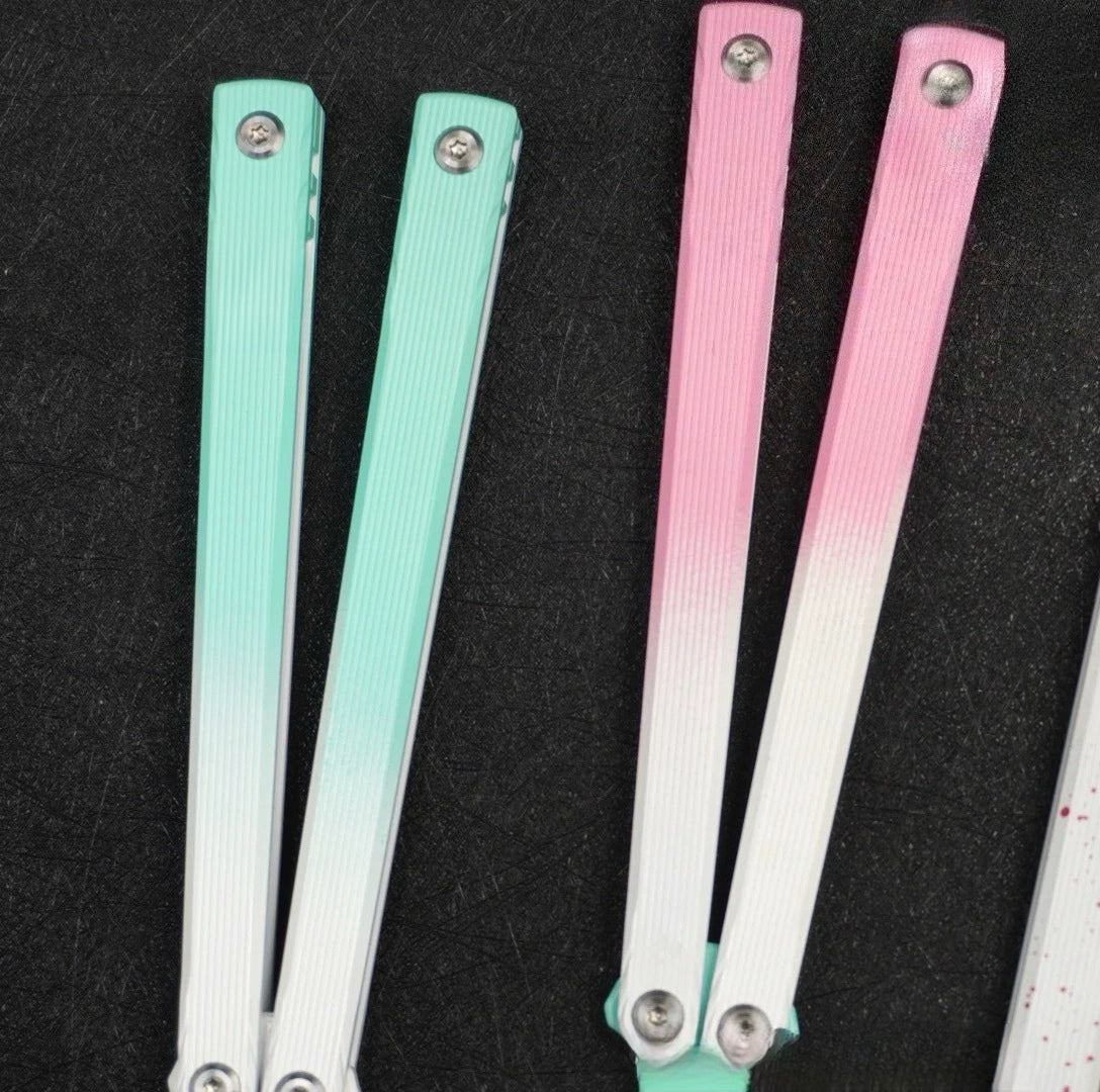 Asgard Domination Practice Edition Full Ceramic Coated Butterfly Knife, False Blade Unbladed