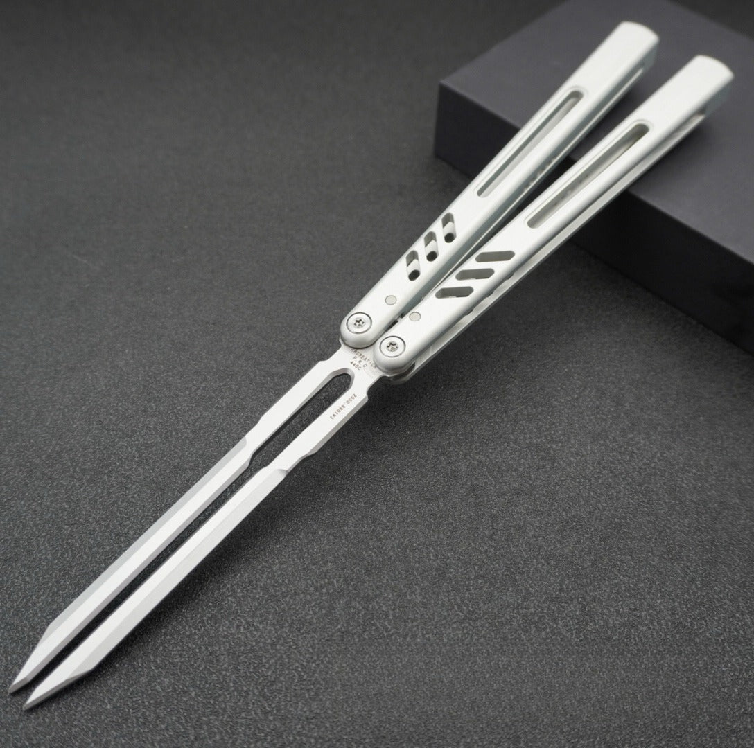Aluminum Handle Tuning Fork Blade, Butterfly Knife Practice Knife
