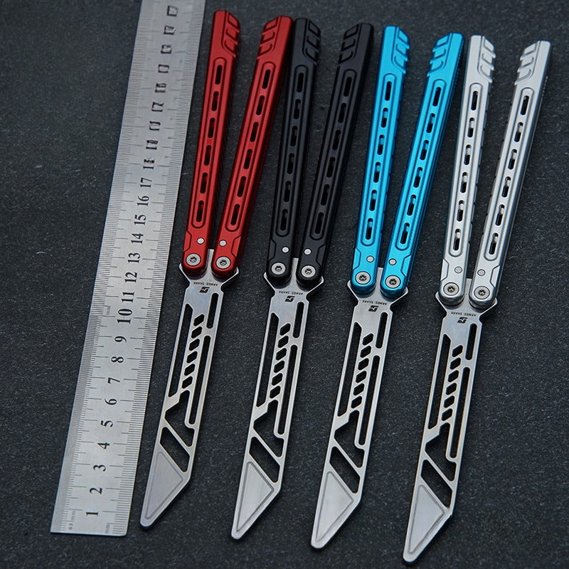 Athena Butterfly Knife Practice Blade, Fancy Crisp Outdoor Unopened Blade