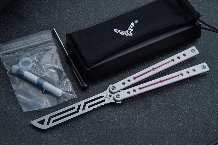 Steel Nautilus, Luminous Counterweight, Bushing Screw, Unbladed Practice Knife