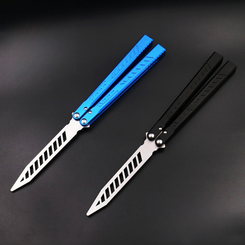 Falcon CNC Bushing Structure, Wing Blade, Aluminum Alloy Integrated Handle, Butterfly Knife Without Cutting Edge