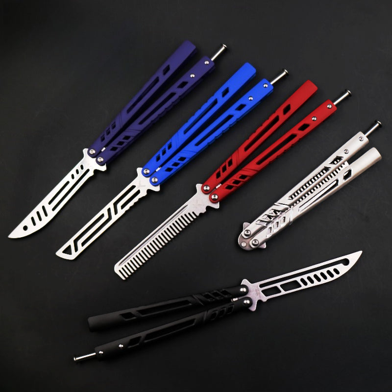 The Fifth Generation, One-piece Handle, Shaft Sleeve Structure, Butterfly Knife Practice Knife, Unbladed Knife
