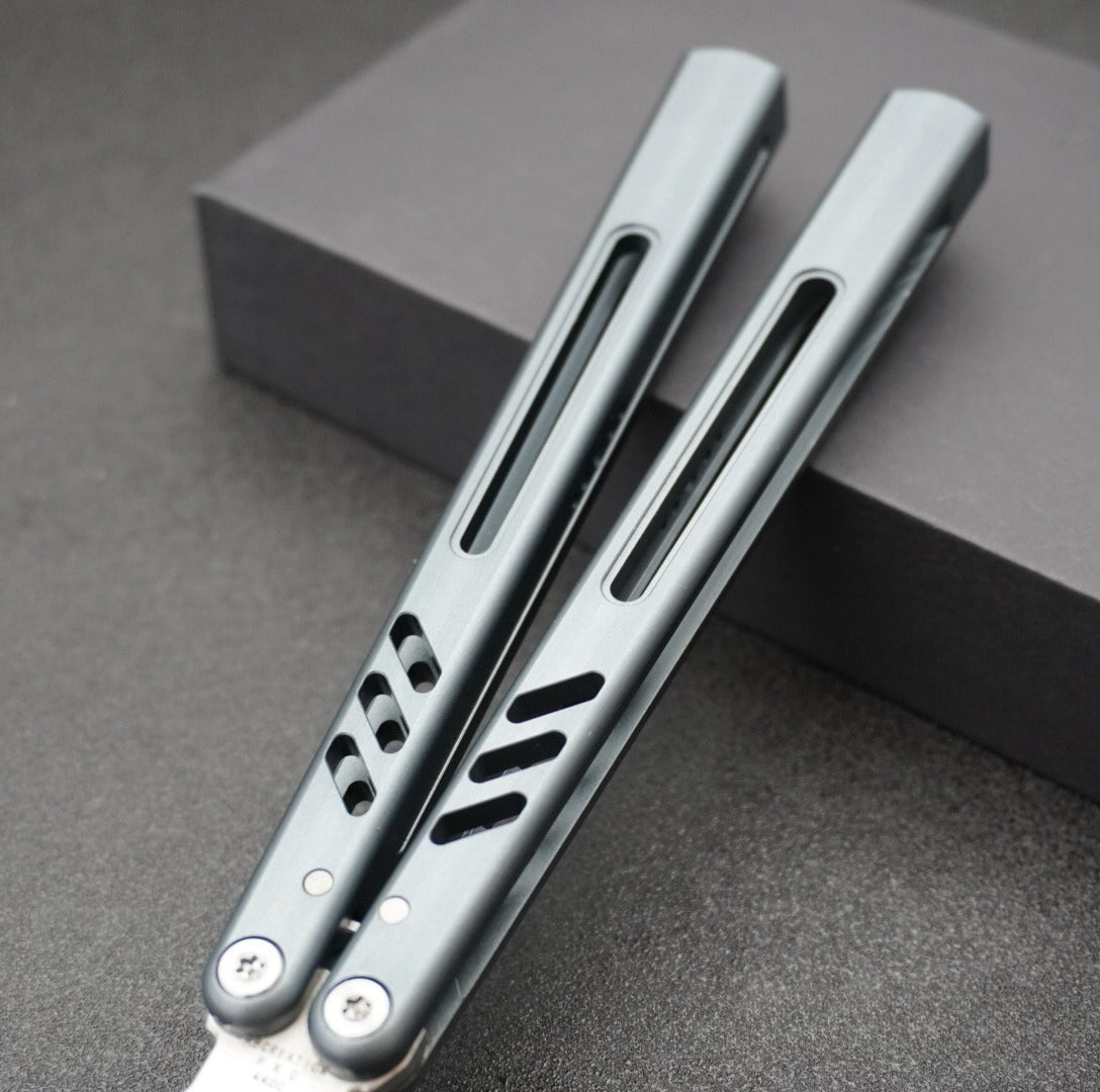 Aluminum Handle Tuning Fork Blade, Butterfly Knife Practice Knife