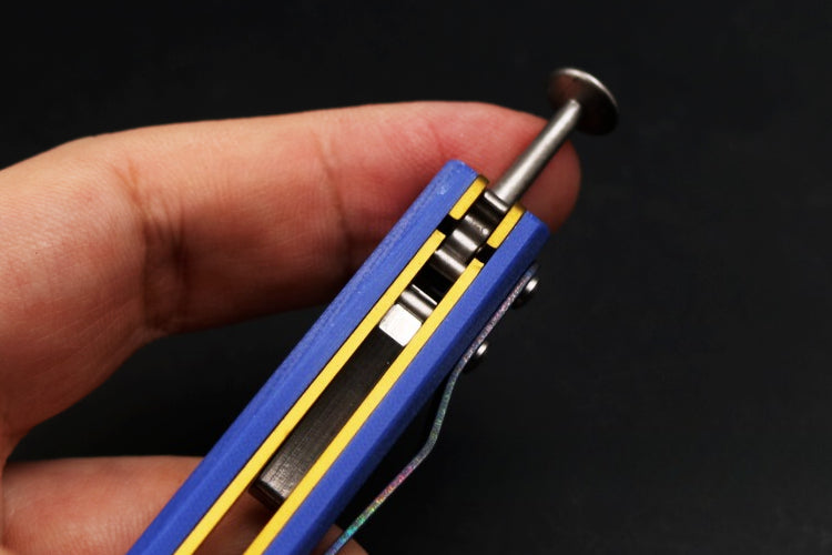 THEONE high-end titanium alloy 51 bushing structure CNC numerical control machining, butterfly knife throwing knife without cutting