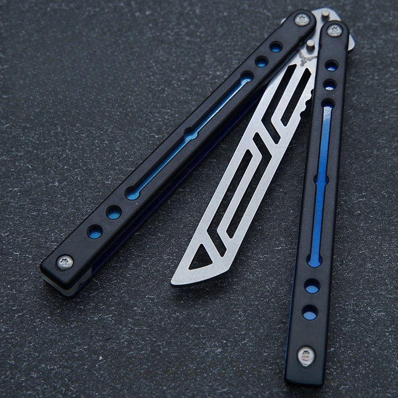 Steel Nautilus, Luminous Counterweight, Bushing Screw, Unbladed Practice Knife