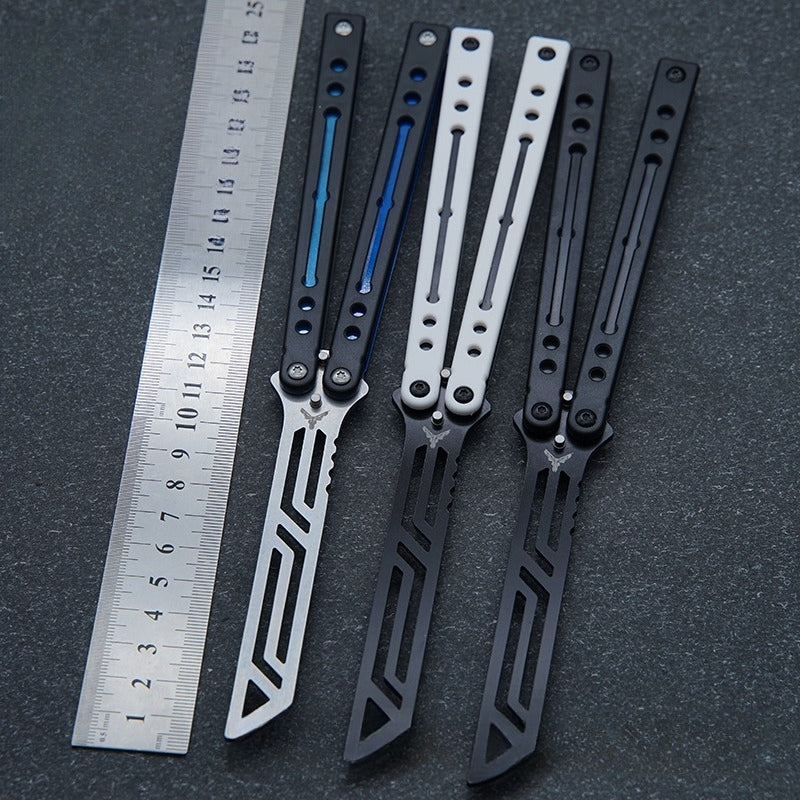 Steel Nautilus, Luminous Counterweight, Bushing Screw, Unbladed Practice Knife